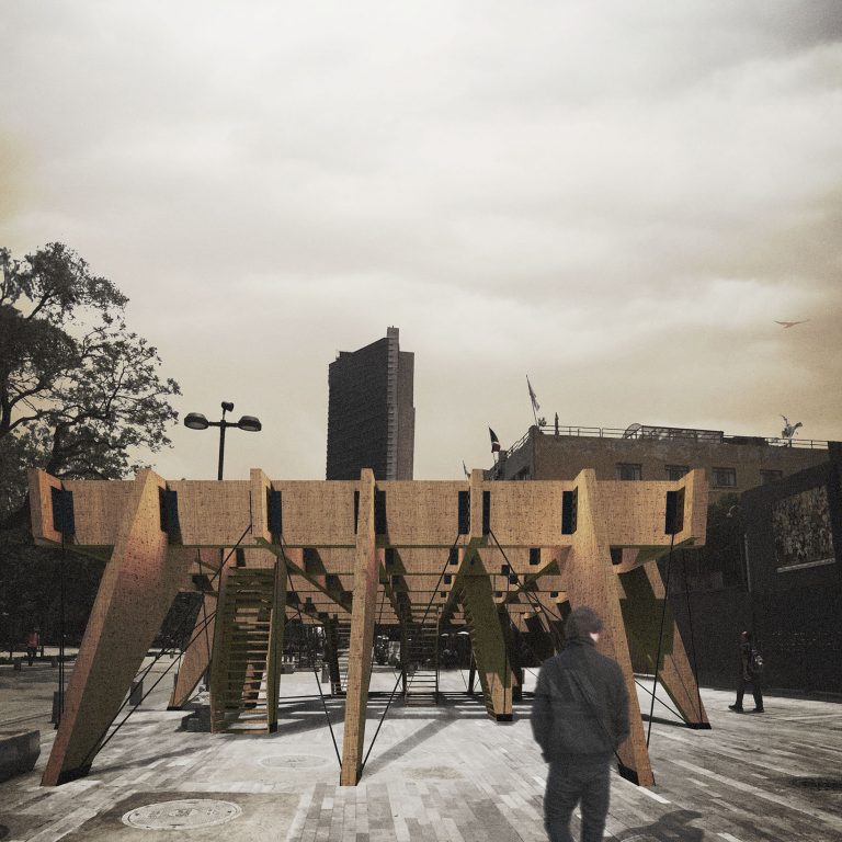 Cloud 9 es una nueva forma de relacionarnos a nivel urbano abandonando la cota del suelo propuesta por Recon Arquitectura