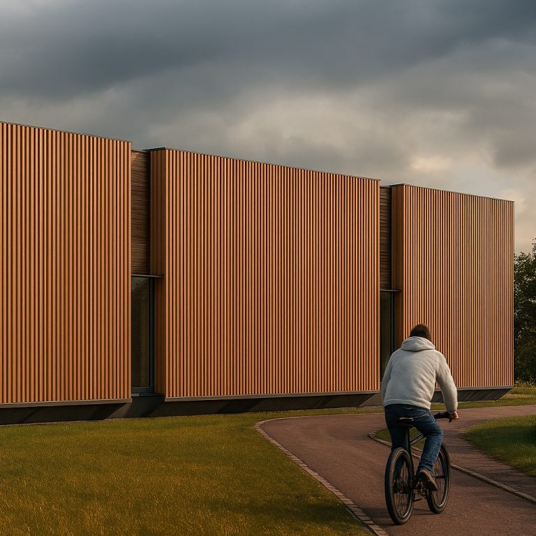 En este concurso de Recon Arquitectura, propusimos un edificio masivo pero apoyado livianamente sobre el suelo para la construcción de una bolera