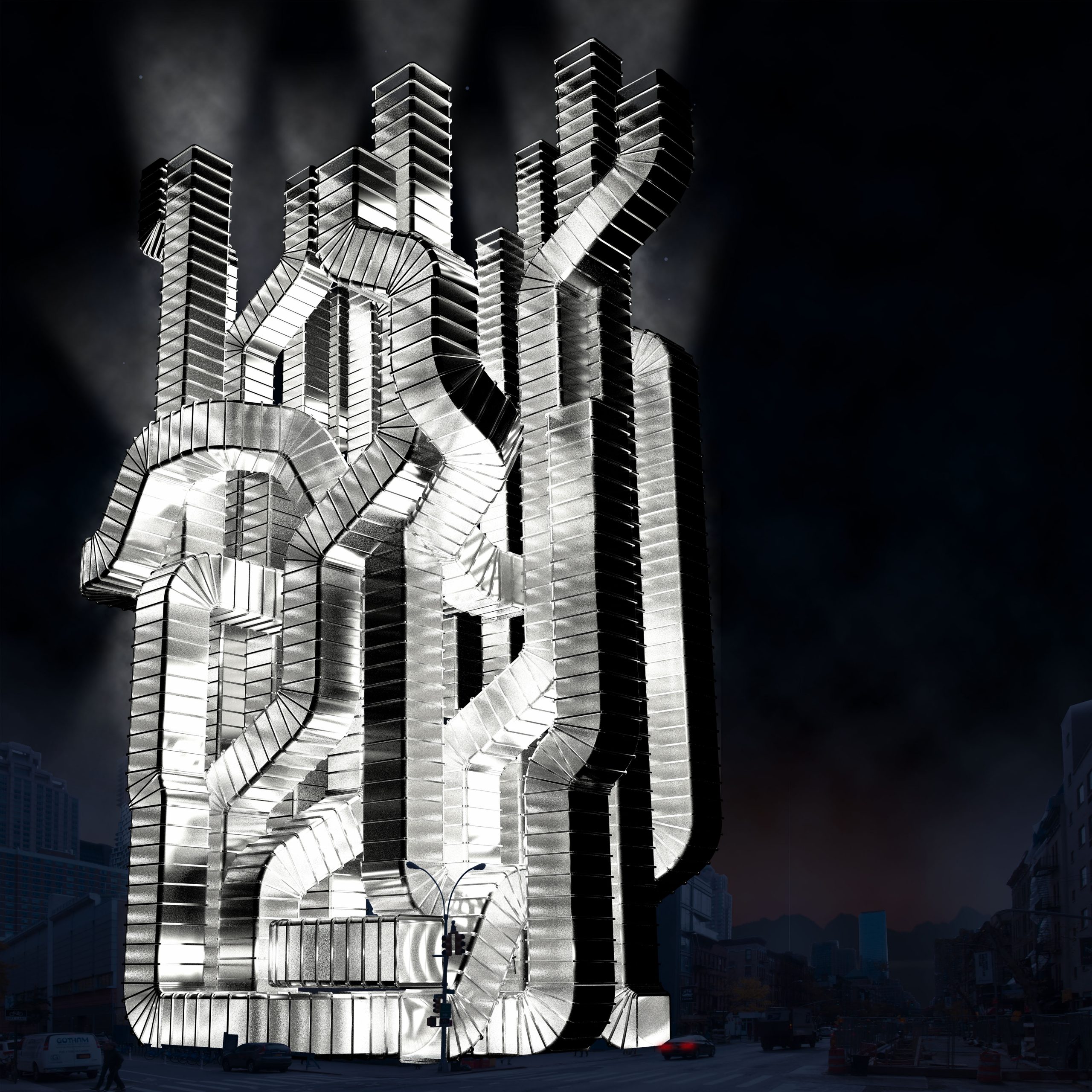 Through the pipe es una propuesta de Recon Arquitectura para un concurso en Nueva York