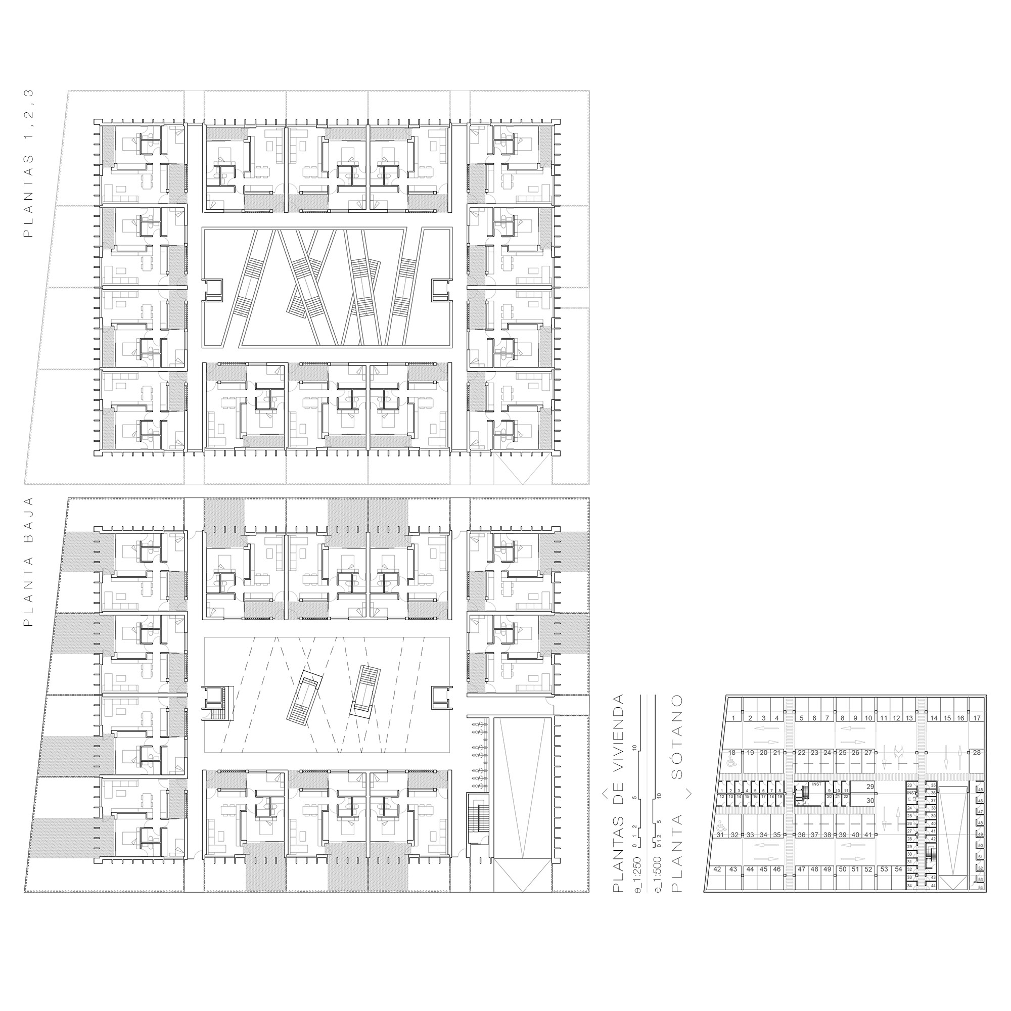 Proyecto de viviendas colectivas y viviendas de protección, vpo, propuesto por Recon Arquitectura en Valladolid