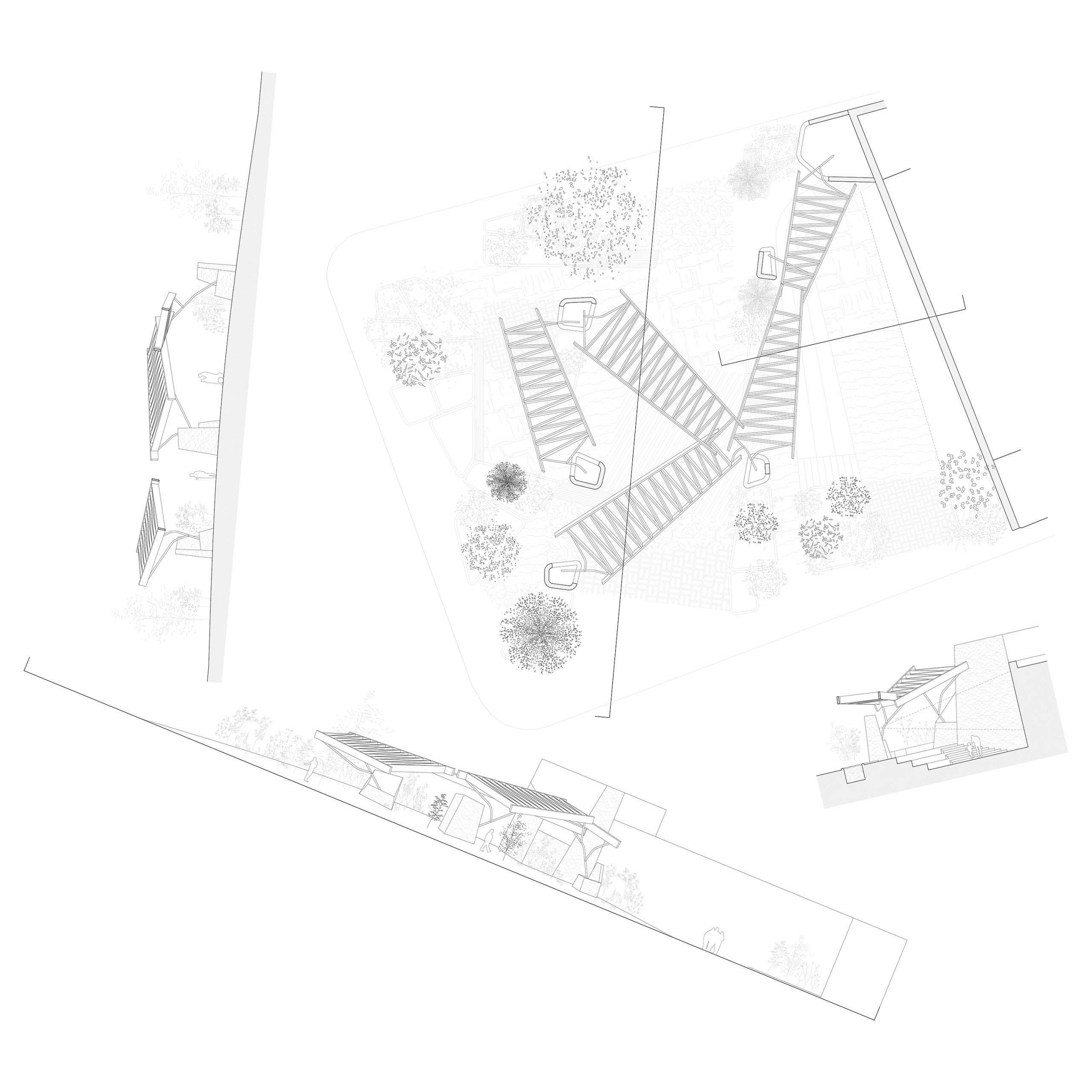 Adapted Topography es una propuesta para el concurso de una plaza pública en Lanzarote, España