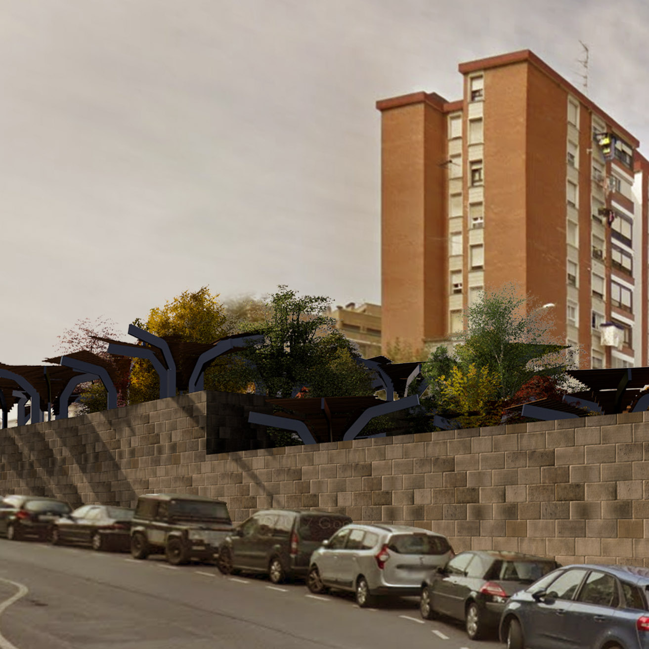 Renaturalizar la plaza y buscar el retorno de la zona a sus orígenes naturales fue el objetivo en este concurso de Recon Arquitectura