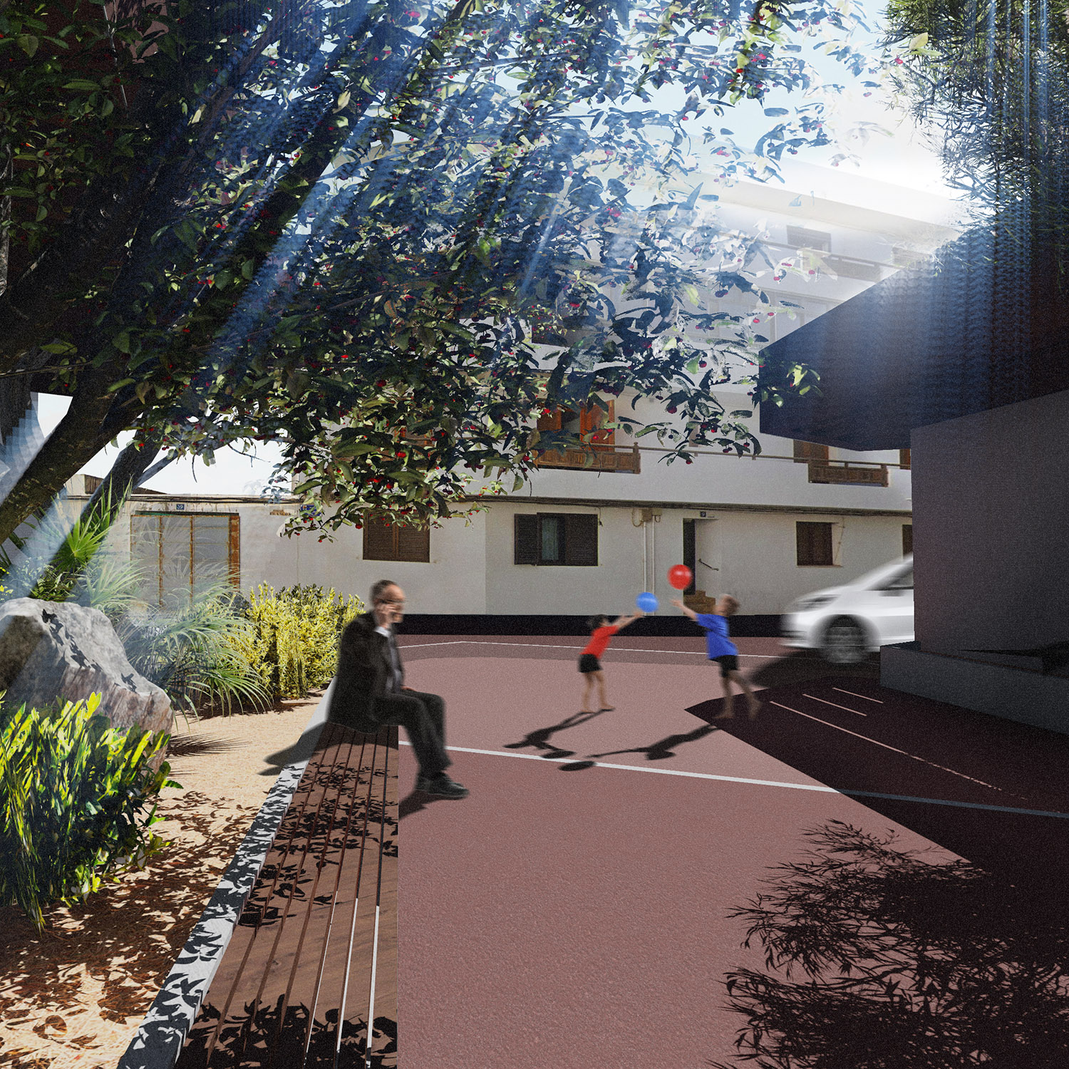 Servirse de la geometría triangular de la plaza Pedro Alcántara para desarrollar el proyecto fue la génesis de esta propuesta de Recon Arquitectura