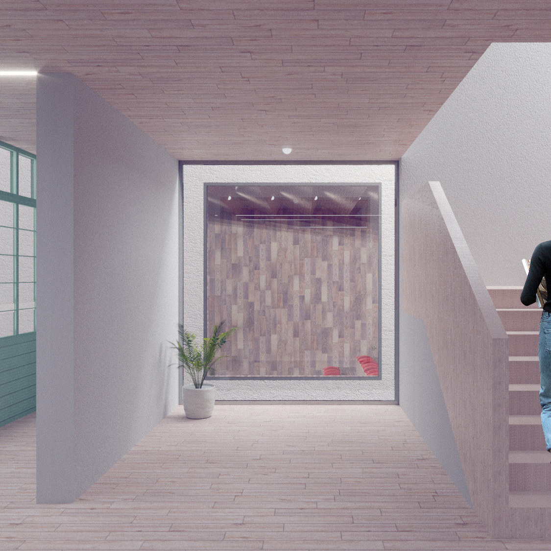 En este concurso de Recon Arquitectura, se trataba de proyectar una ampliación para un centro cultura, dignificando el edificio existente