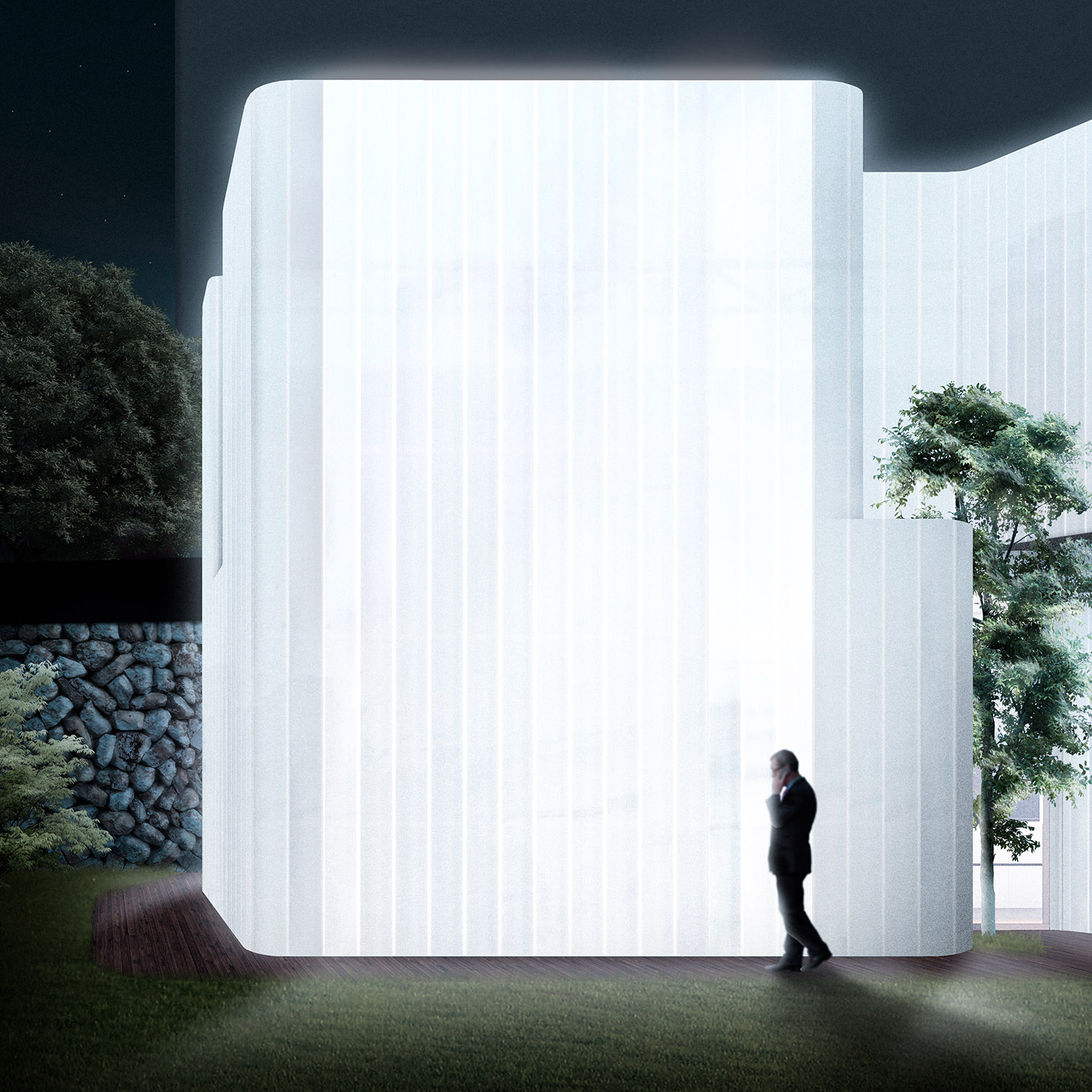 En este concurso para la ampliación de las oficinas de Alokabide, Recon Arquitectura propuso un volumen claramente diferenciado de la preexistencia
