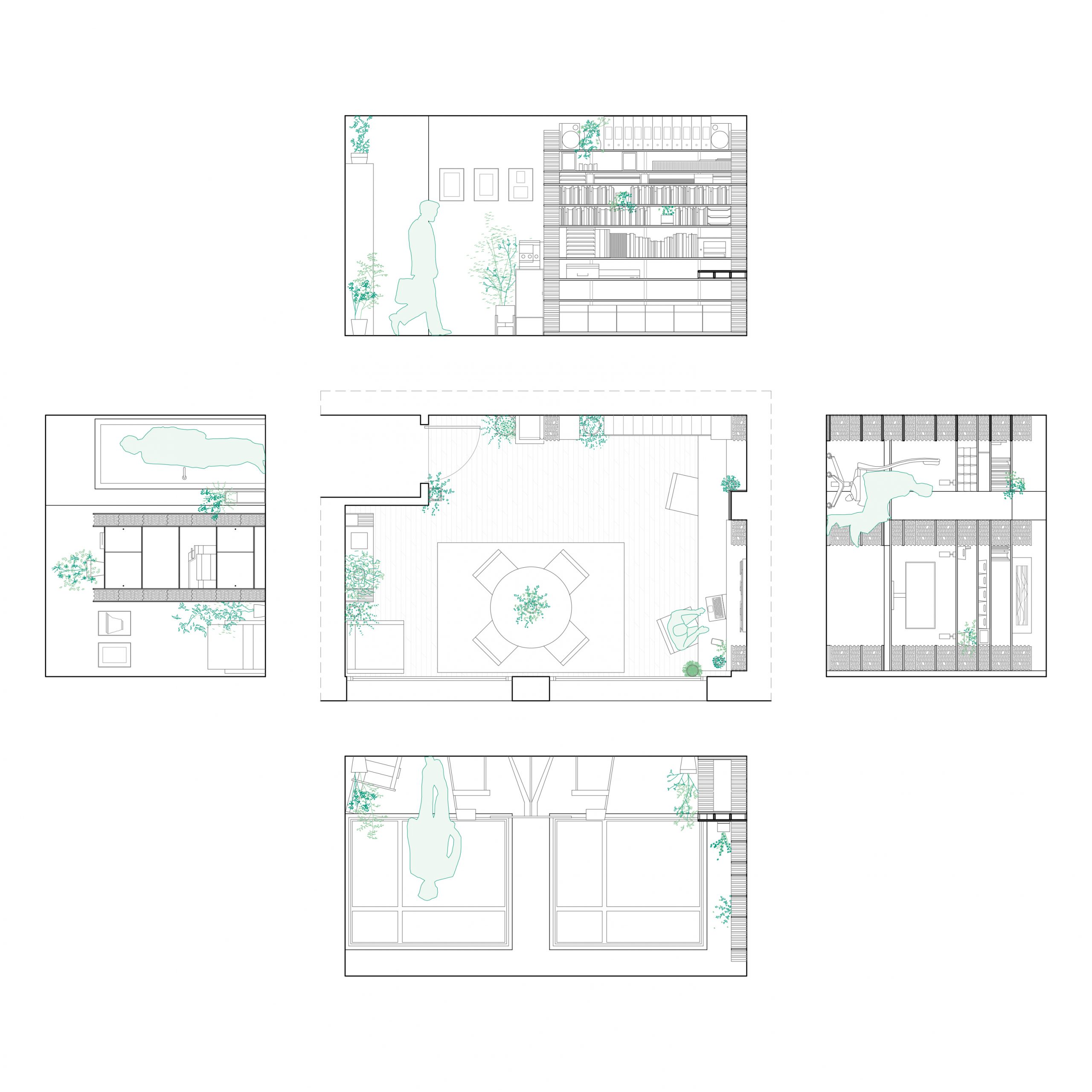 Espacio de oficina de Recon Arquitectura Espacio de oficina de Recon Arquitectura