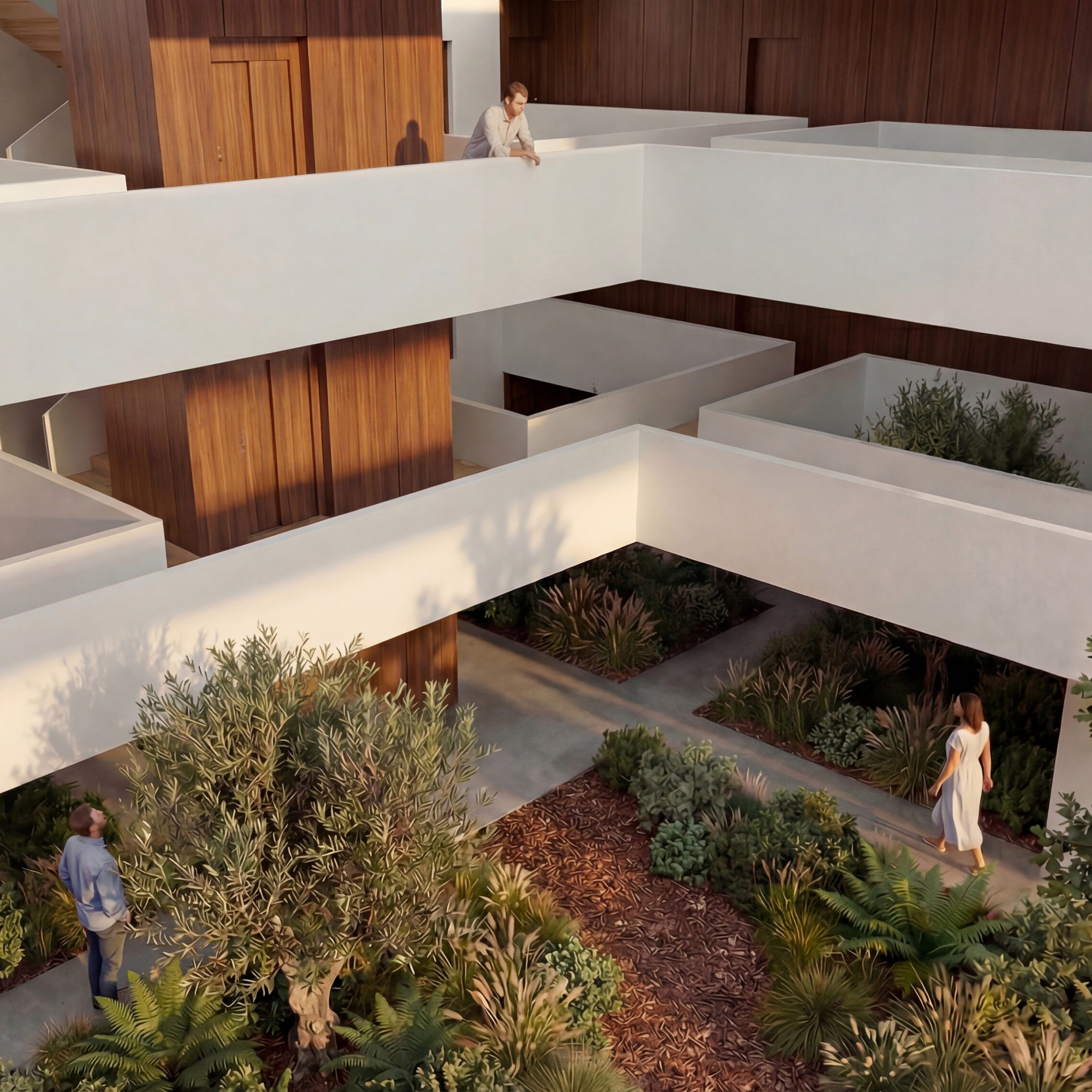 En este concurso para 94 viviendas de protección oficial, Recon Arquitectura diseñó 5 edificios vinculados a la tradición de la zona